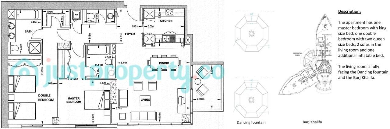 Elite Royal Apartment - Full Burj Khalifa & Fountain View - Pearl Dubai Exterior foto